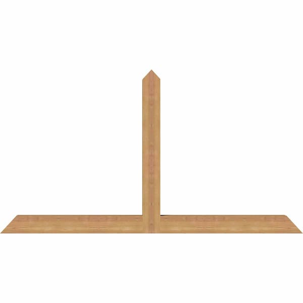 Ekena Millwork Portland Timber Gable Bracket, Western Red Cedar, 60"W x 32"H x 3 1/2"D x 3 1/2"F, 13/12 Pitch GBW060X32X0404POR00SWR - main